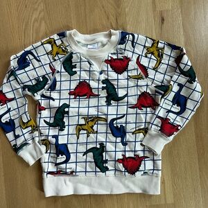 Hanna Andersson Dinosaur Print Sweatshirt 6-7